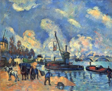 Paul Cezanne Painting - The Seine at Bercy Paul Cezanne